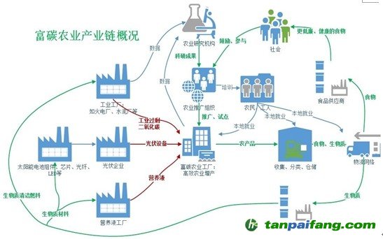 富碳农业产业链示意图