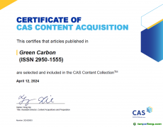 国际学术期刊《绿碳》（Green Carbon）被全球知名科技期刊数据库美国化学文摘CAS数据库正式收录